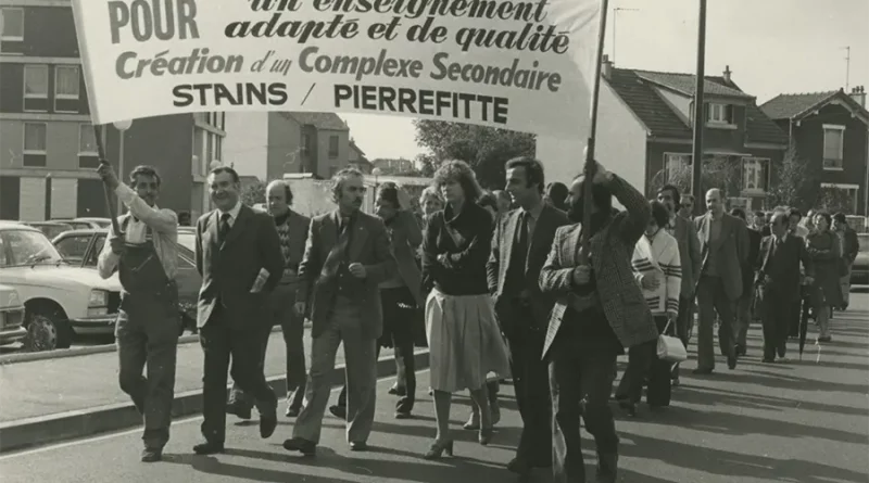 Une manif à Pierrefitte, en 1978, pour un lycée, qui est aujourd'hui le lycée Utrillo