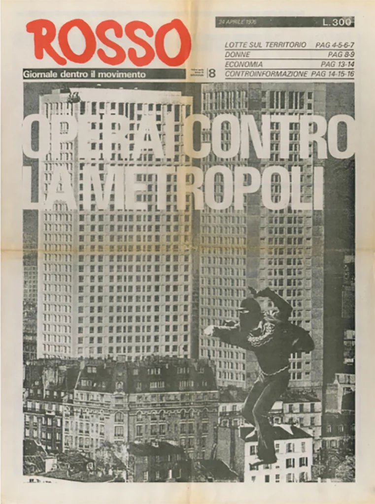 « Ouvriers contre la métropole », Rosso n°8, 24 avril 1976. [DR]