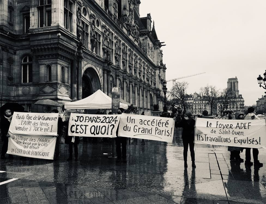 Rassemblement devant la Mairie de Paris. [Saccage 2024]