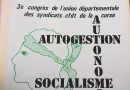 Couverture du journal de l'Union régionale des syndicats CFDT Provence-Côte d'Azur-Corse (non-daté, vraisemblablement début 1975) : « Autogestion, socialisme, autonomia » ! [Coll. Guillaume]