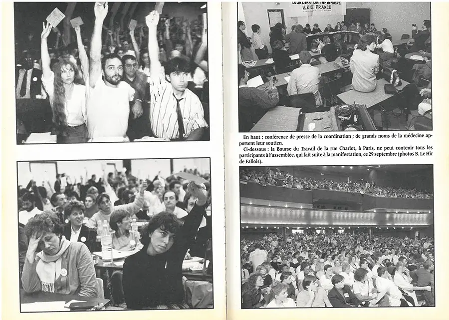 A.G. et conférence de presse, septembre 1988. [Ras la seringue]