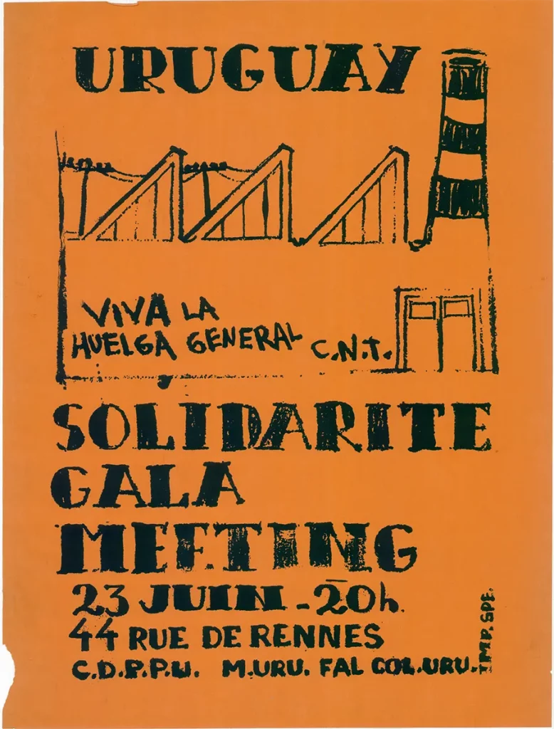 Gala et meeting de solidarité, à Paris, en 1986. [DR]