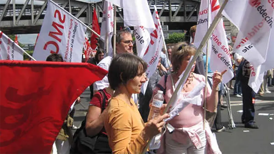 Le Syndicat de la médecine générale en manifestation. [SMG]