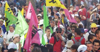 Manifestation de Gênes, le 21 juillet 2001. [Coll. CM]