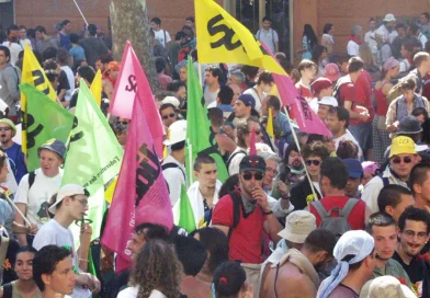 Manifestation de Gênes, le 21 juillet 2001. [Coll. CM]