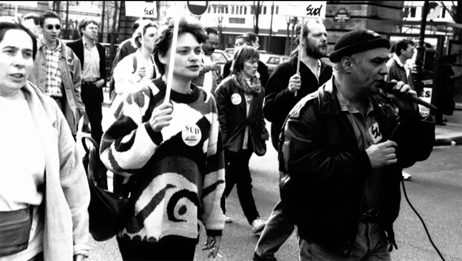 Manifestation parisienne : à gauche, Annette Cerisier ; à droite Guy Freyche et derrière lui,Philippe Ghislard [DR]