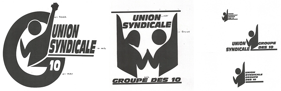 1998 : réflexions sur le futur logo. [Coll. CM]