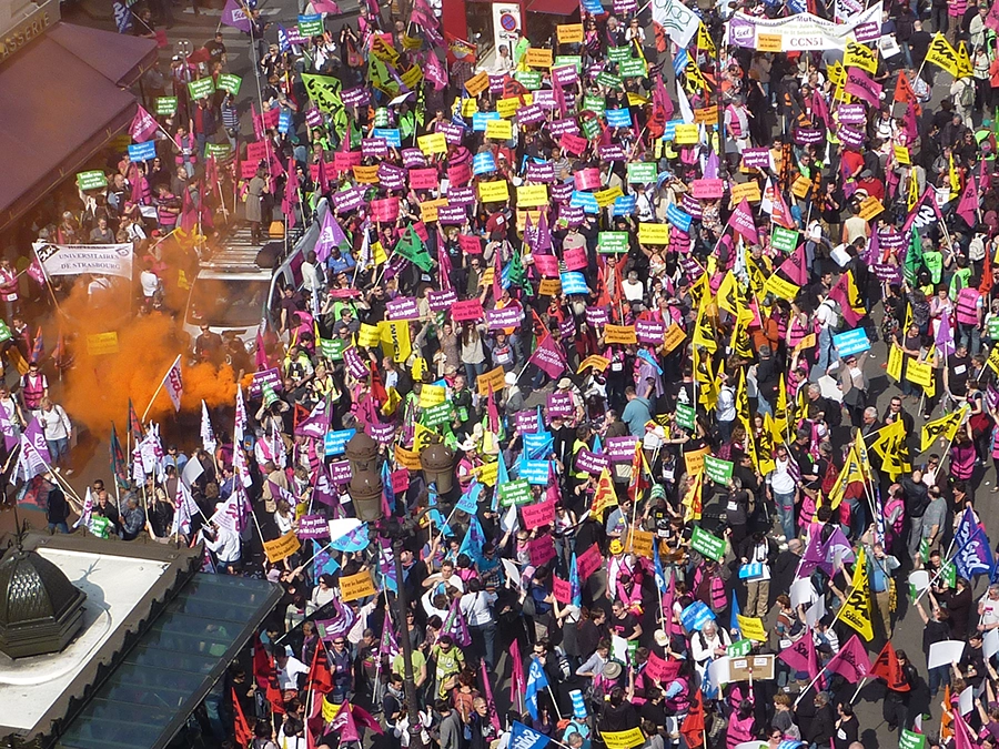 24 mars 2012 : la manifestation nationale organisée par Solidaires. [C.Voisin]