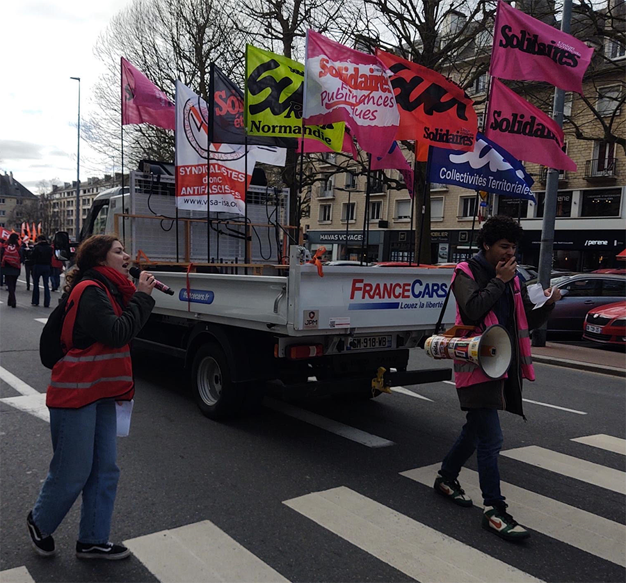 Appel à une action, à Caen, contre le Service national universel que le gouvernement veut imposer aux jeunes. [Solidaires 14]