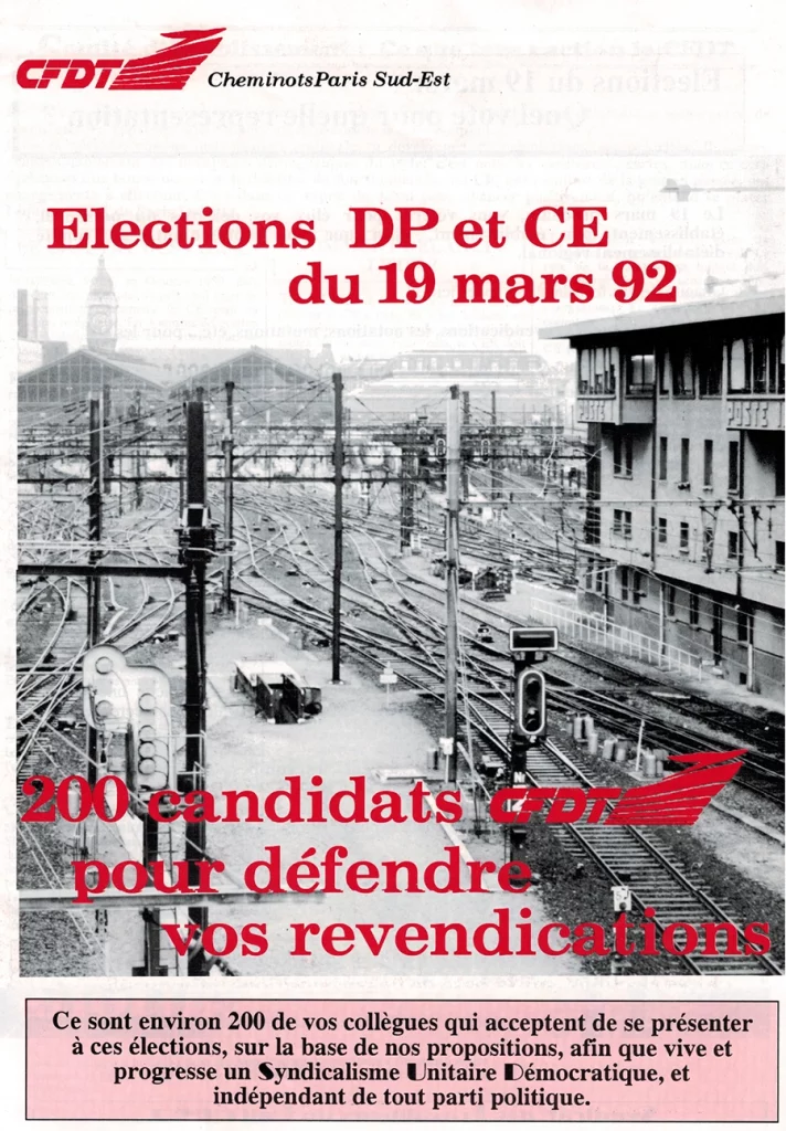 candidat∙es aux élections professionnelles, « afin que vive et progresse un Syndicalisme Unitaire et Démocratique ». [Coll. CM]