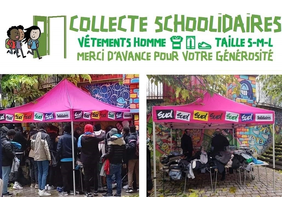 Collecte de vêtements Schoolidaires. [Schoolidaires]