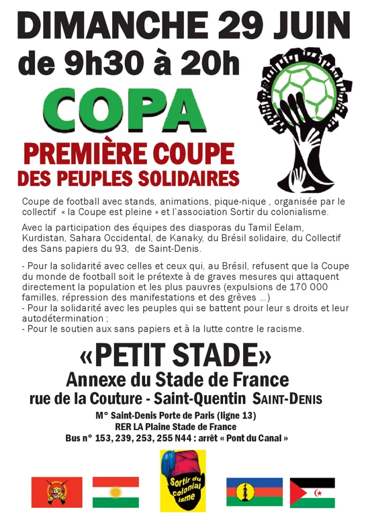 29 juin 2014, la Coupe des peuples solidaires. [Coll. CM]